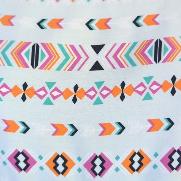 Wrangler Girl's XXL Tiered Dress Ruffle Sleeves Southwestern Print - Picture 3 of 7